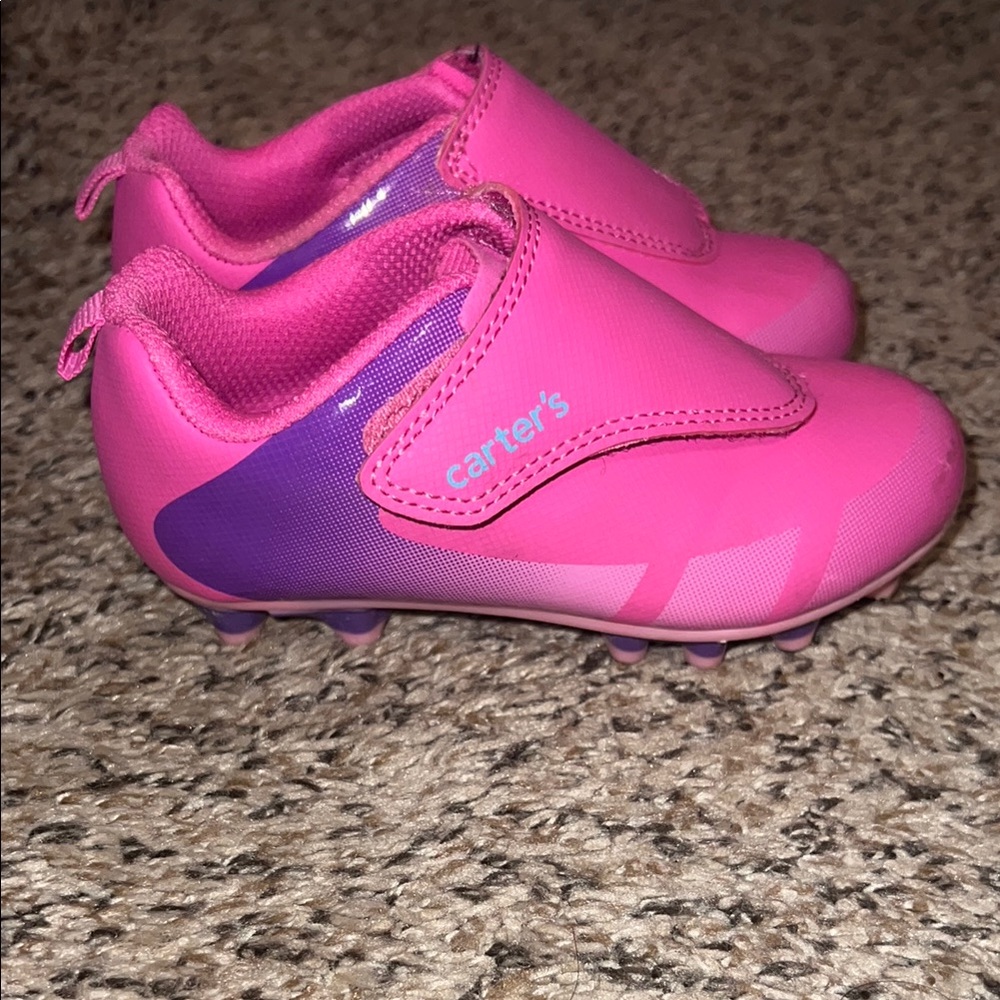 Carter's Pink and Purple Kids Cleats